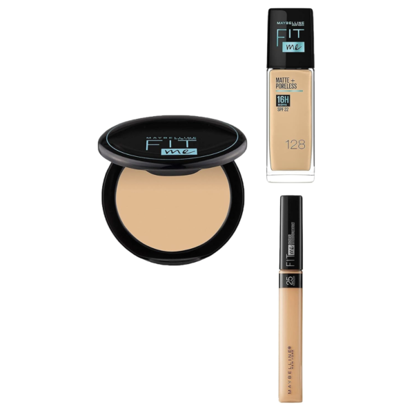 Maybelline New York Fit Me Matte + Poreless 16H Oil Control Compact Powder - 128 Warm Nude(6g) - Image 2